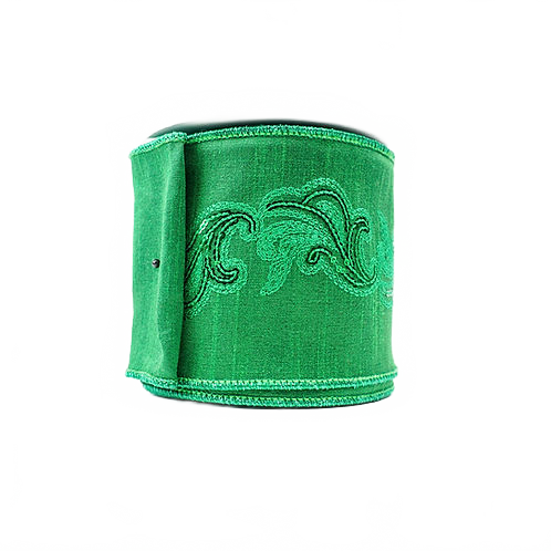 Ribbon Sequin Scan 4" Green
