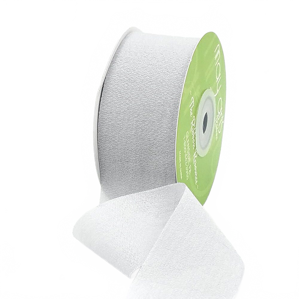 ~1.5″ Rayon Silver Silk Ribbon