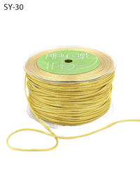 1/8 Inch Gold Satin String Cord Ribbon