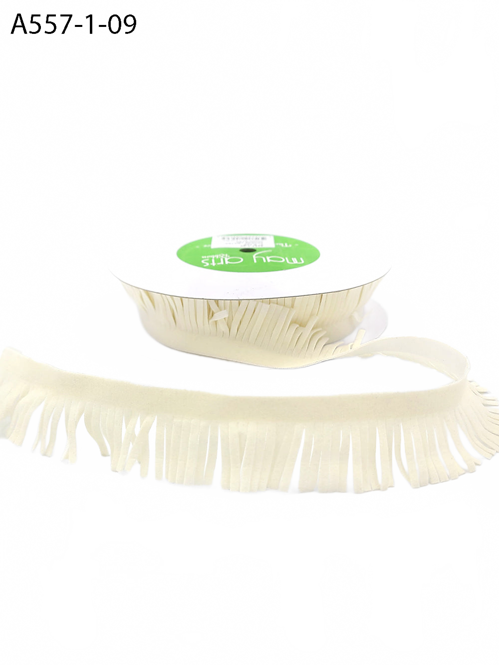 1 Inch Adhesive Suede Fringe Ribbon With Cut Edge