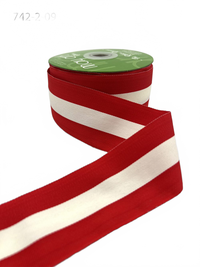 2 Inch Modern Stripe Grosgrain Woven Edge Ribbon