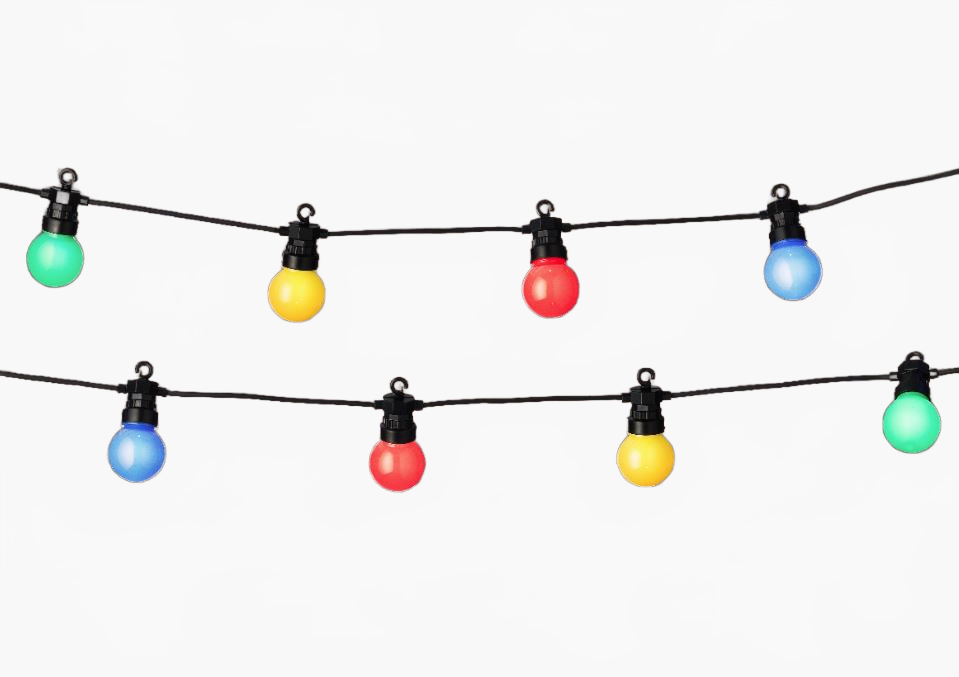 31 FT Starter Set Multicolor Milky Party Connect 1 String of 20 Bulbs