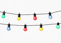 31 FT Starter Set Multicolor Milky Party Connect 1 String of 20 Bulbs