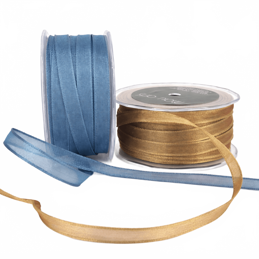 3/8 Inch Metallic Iridescent Wired Ribbon
