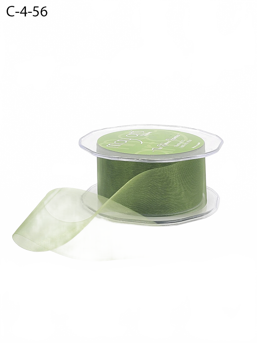 1.5 Inch Soft Shimmer Sheer Ribbon With Cut Edge
