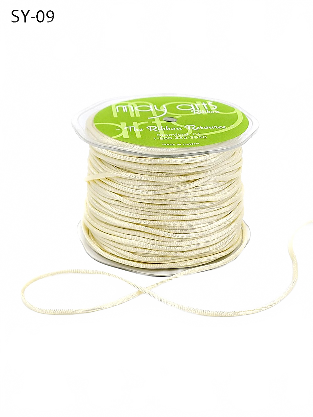 1/8 Inch Ivory Satin String Cord Ribbon