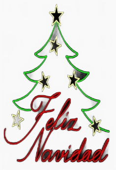 4.5 FT X 4.5 FT Red & Green LED Feliz Navidad Tree