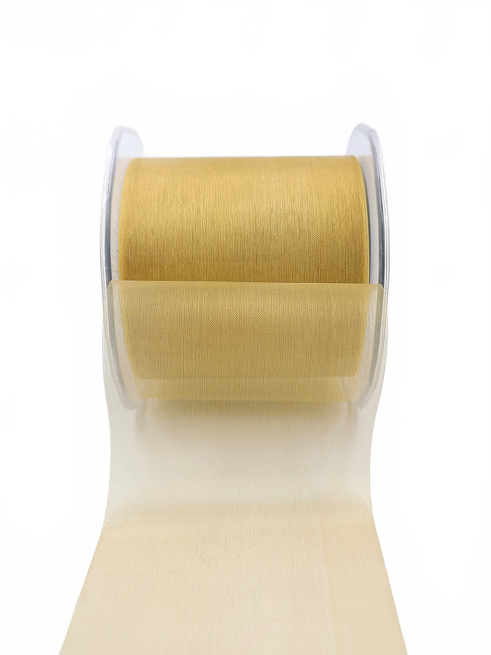 3 Inch Soft Shimmer Sheer Ribbon With Cut Edge