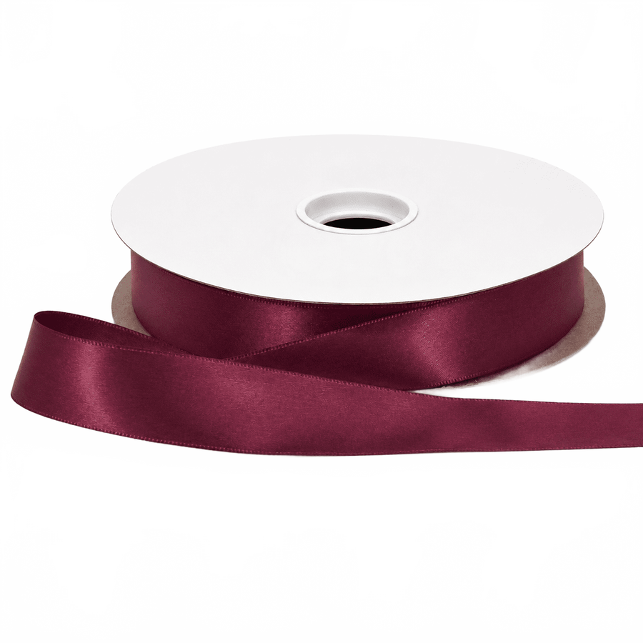 7/8″ Single Face Burgundy Satin Ribbon