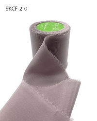 2 Inch 100% Silk Sphinx Crepe With Frayed Edge (Non-Dyed And Hand-Dyed)