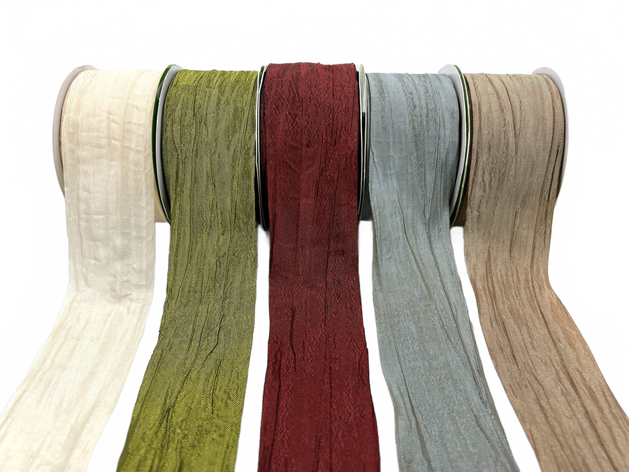 1.5 Inch Bespoke Crinkle Iridescent Ribbon