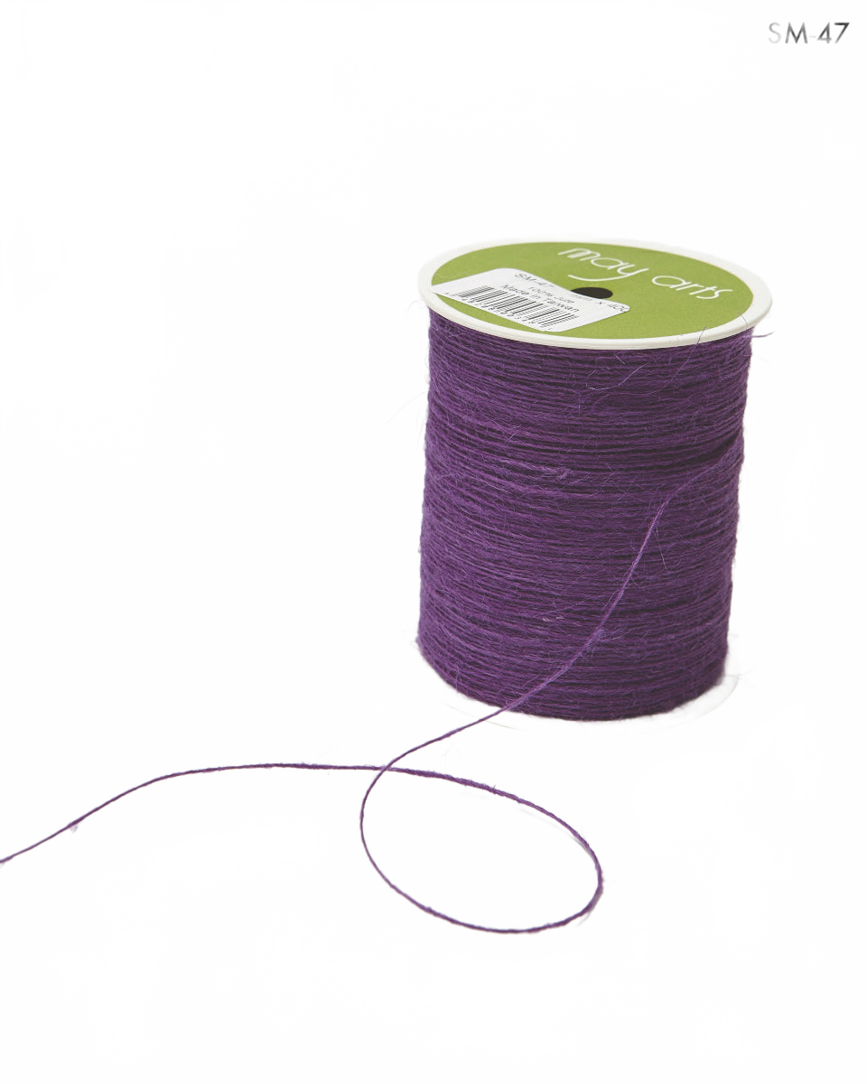 1 Millimeter 100% Jute Violet Burlap String Cord Ribbon