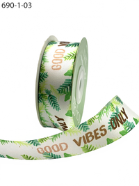 1″ Inspirational Single Faced Satin Print Ribbon
