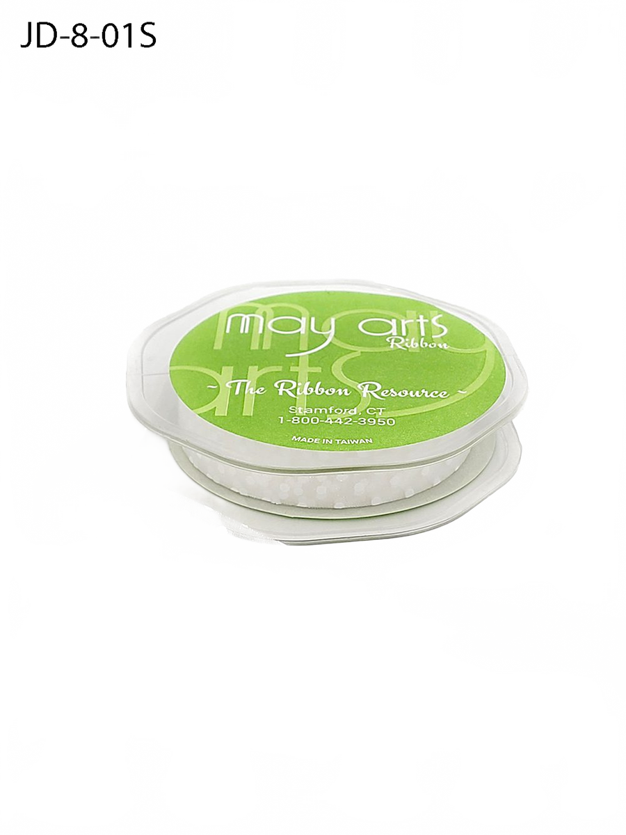 3/8 Inch & 5/8 Inch Sheer Dots Ribbon
