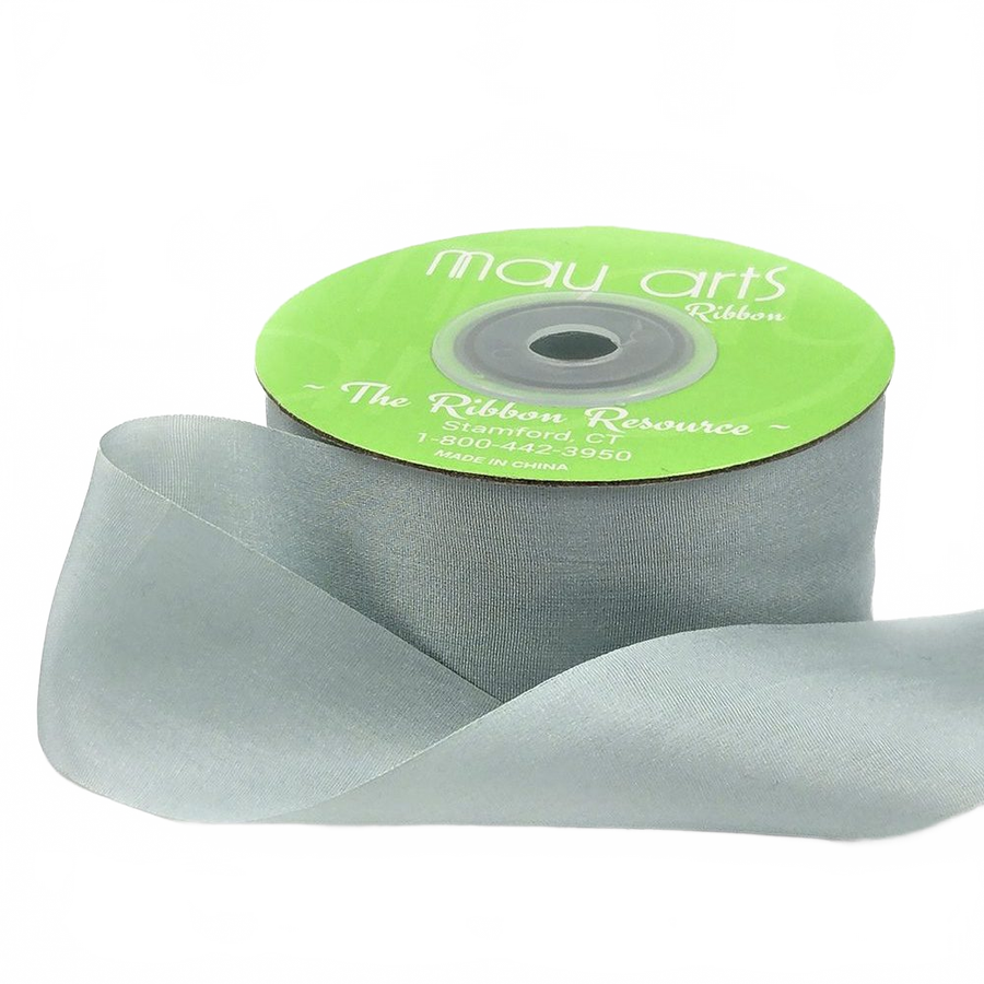 1.25 Inch 100% Hand-Dyed Silk Ribbon With Woven Edge