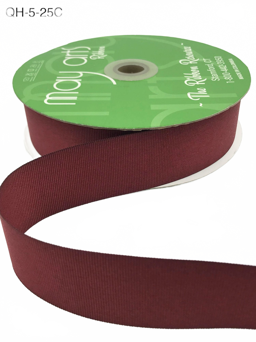 1.5 Inch Classic Grosgrain Ribbon With Woven Edge