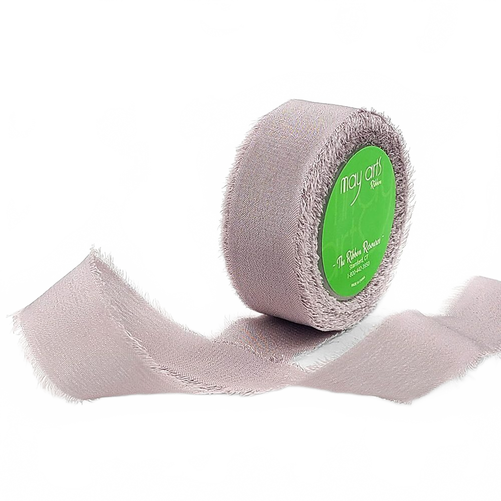5/8 Inch 100% Silk Sphinx Crepe With Frayed Edge (Non-Dyed And Hand-Dyed)