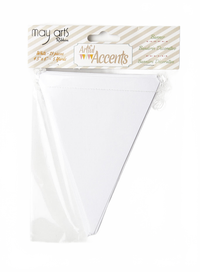 White Decorative Diy Paper Banner White Banners