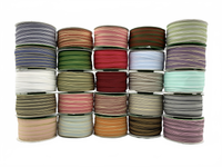 3/8 Inch Woven Grosgrain Stripe Ribbon With Woven Edge