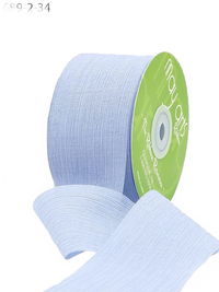 ~2″ Crinkle Chiffon Light Blue Ribbon