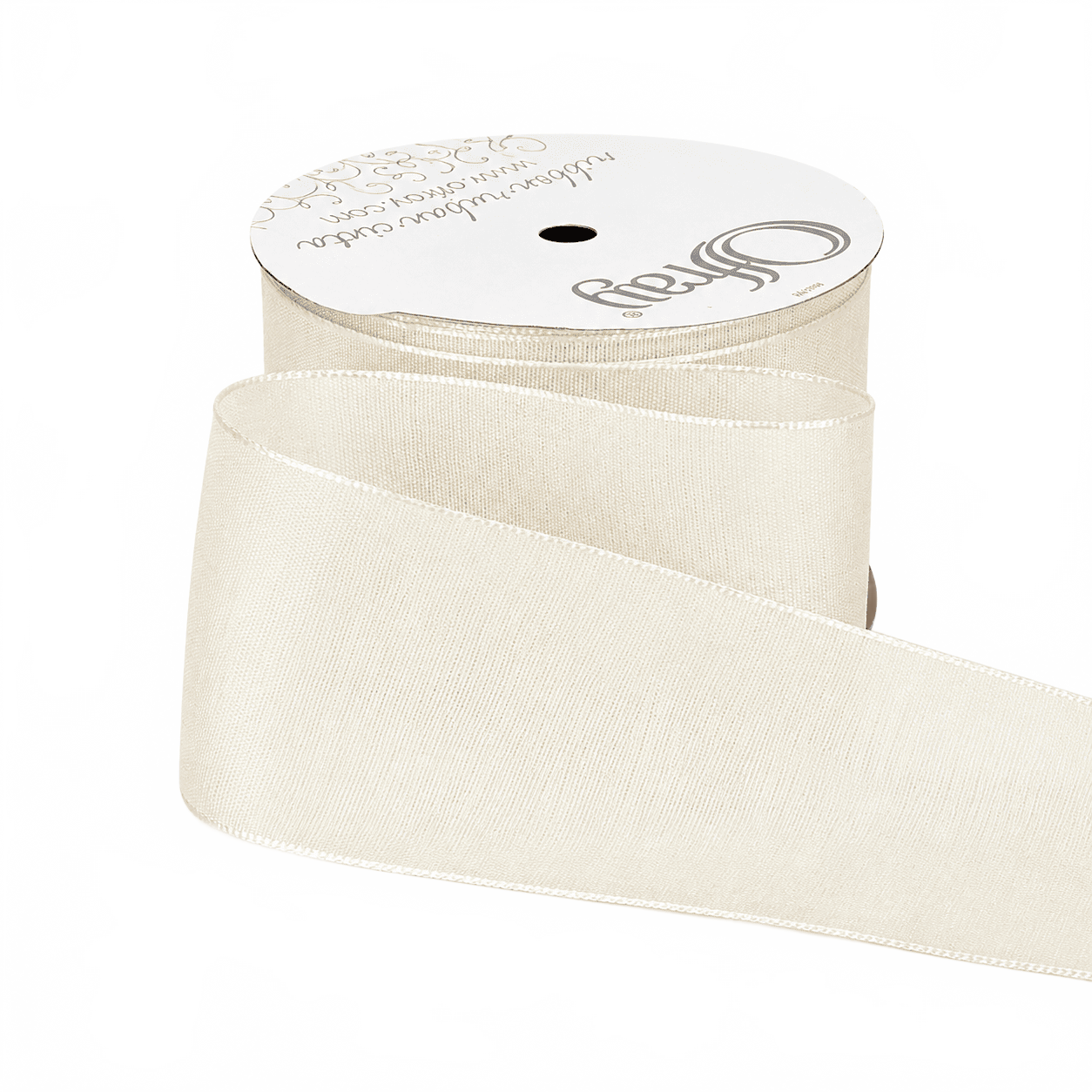 2.5″ Teagan Antique White Ribbon