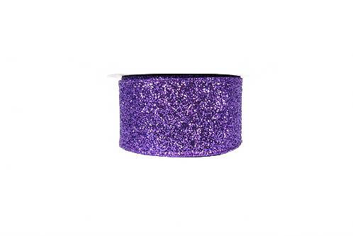 Ribbon Glitter Magic 2.5" Purple