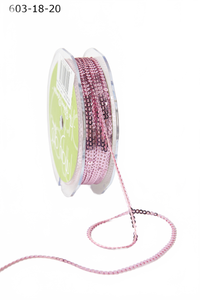 1/8 Inch Mini Sequin Single Strand Rose Ribbon