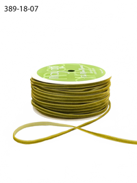 1/8 Inch Velvet String Cord Ribbon With Woven Edge