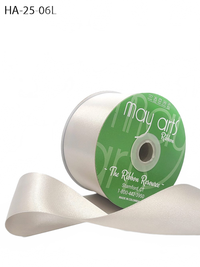 2.5 Inch Classic Double Faced Moonshine Satin Ribbon With Woven Edge