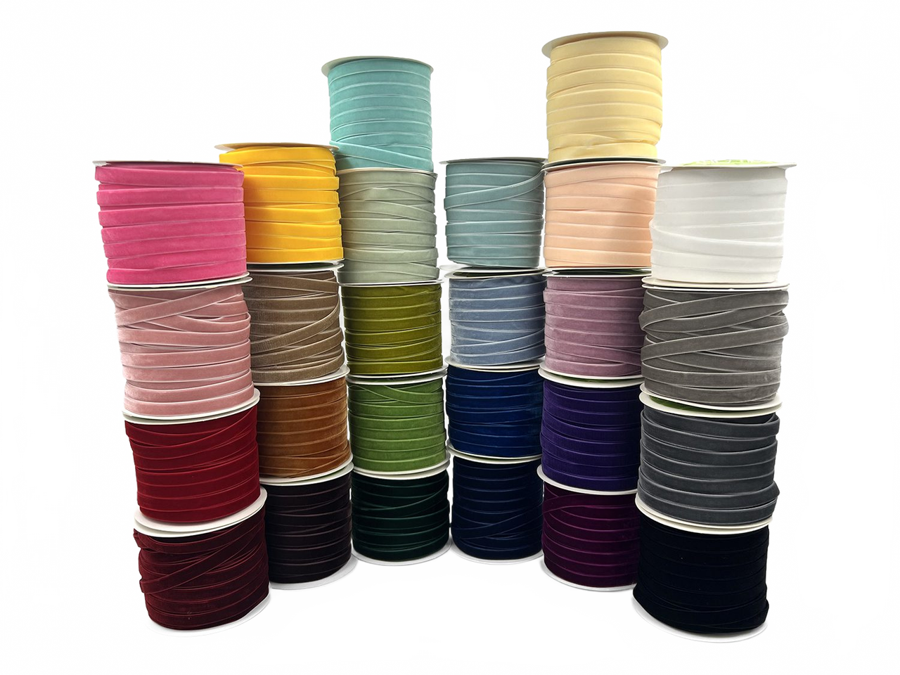 3/8 Inch Classic Velvet Ribbon With Woven Edge