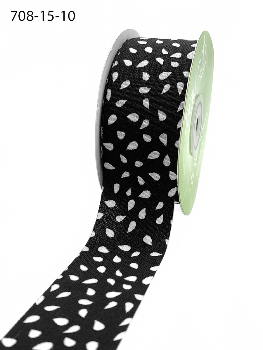1.5″ Abstract Seeds Print Ribbon