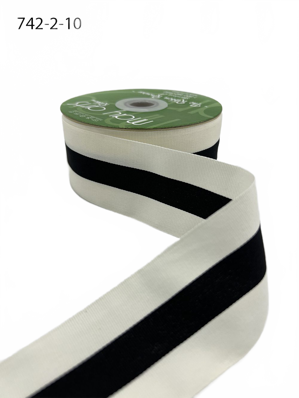 2 Inch Modern Stripe Grosgrain Woven Edge Ribbon