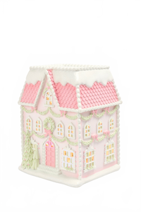 Gingerbread House Village W/Led