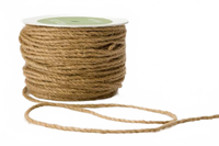 1/8 Inch 100% Jute Natural Burlap Twisted Rope Cord Ribbon