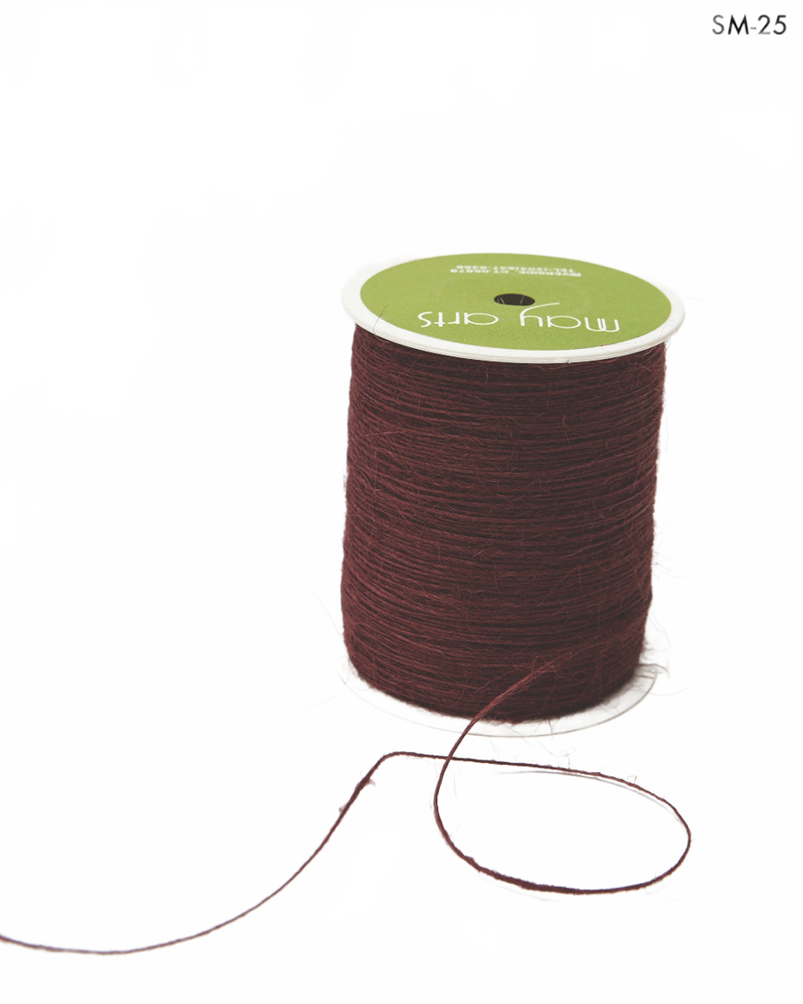 1 Millimeter 100% Jute Marsala Burlap String Cord Ribbon