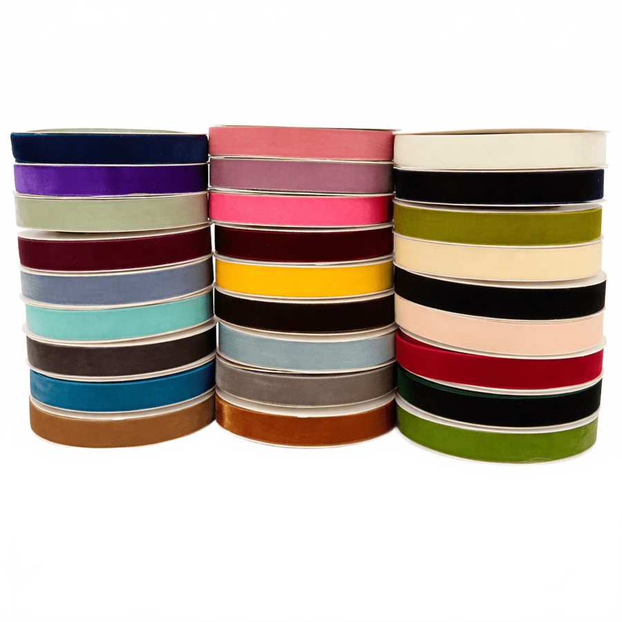 3/4 Inch Classic Velvet Ribbon With Woven Edge