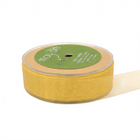 1 Inch Soft Shimmer Sheer Ribbon With Cut Edge