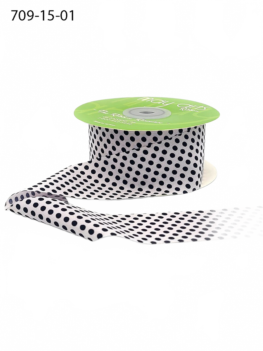 1.5 Inch Modern Mini Dot Print Ribbon