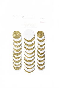 Gold Glitter Dot Paper Garland Gold Glitter/White Dots