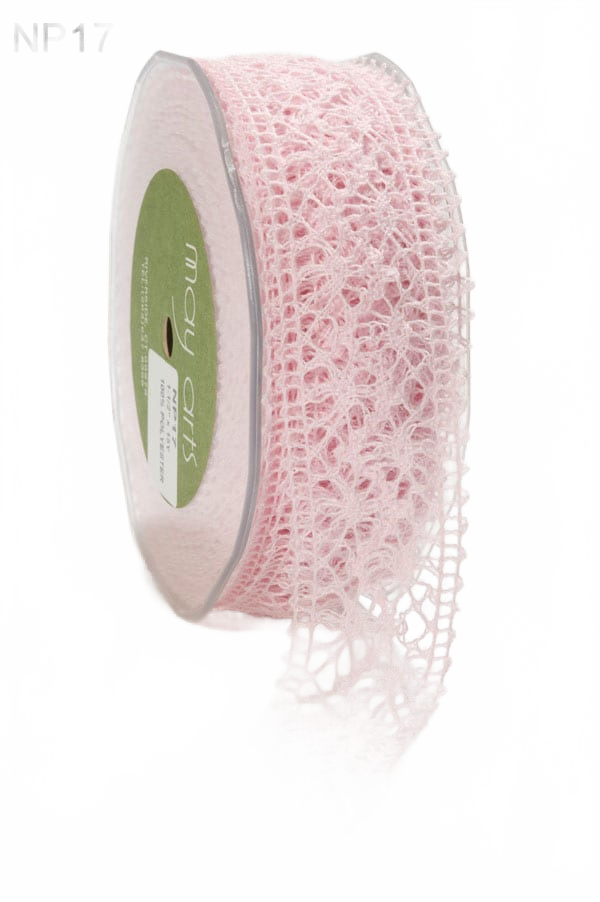 1.5 Inch Crochet Pink Ribbon