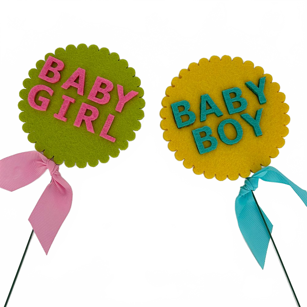 24 Piece Baby Welcome Floral Accent Picks Welcome Pack