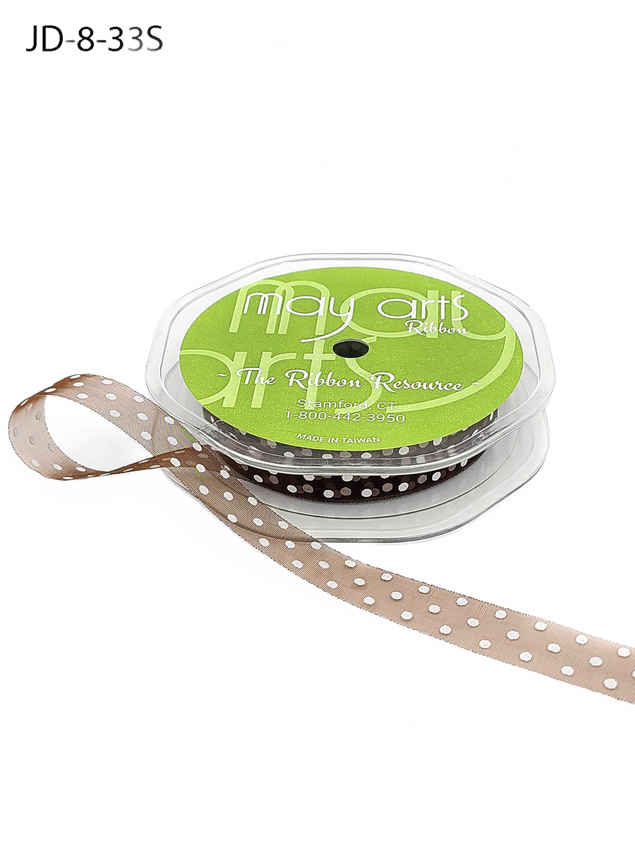 3/8 Inch & 5/8 Inch Sheer Dots Ribbon