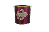 Ribbon Glitter Fleur De Lis 4
