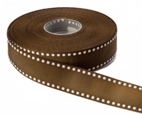1 Inch Grosgrain Ribbon With Woven Stitched Edge