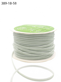 1/8 Inch Jadite Green Velvet String Cord Ribbon With Woven Edge