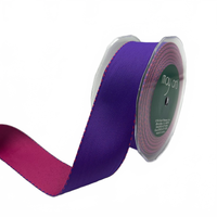 1.5 Inch Heavier-Weight (Higher Thread Count) Two-Color Reversible Grosgrain Ribbon With Woven Edge