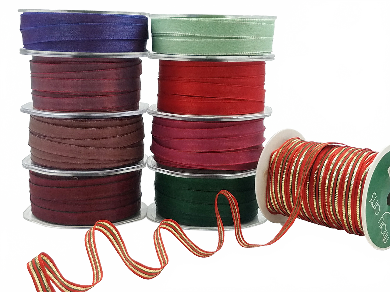 3/8 Iridescent Ribbon With Wired Edge