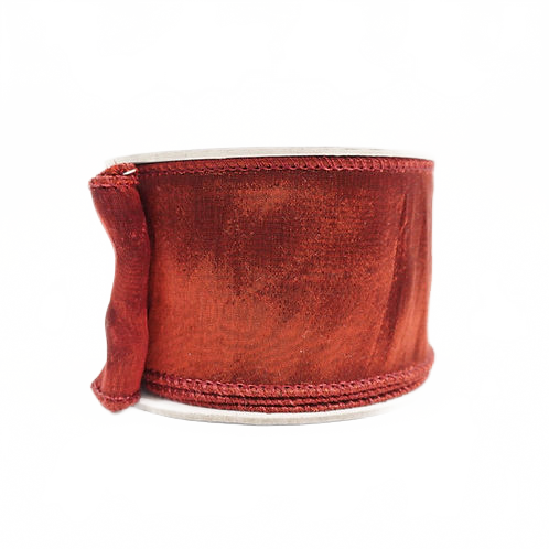 Ribbon Double Sheer 2.5" Ruby