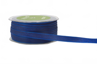 3/8 Inch Solid Two Tone Navy/Royal Blue Ribbon