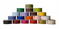 1.5 Inch Wrinkled Faux Silk Ribbon With Cut Edge